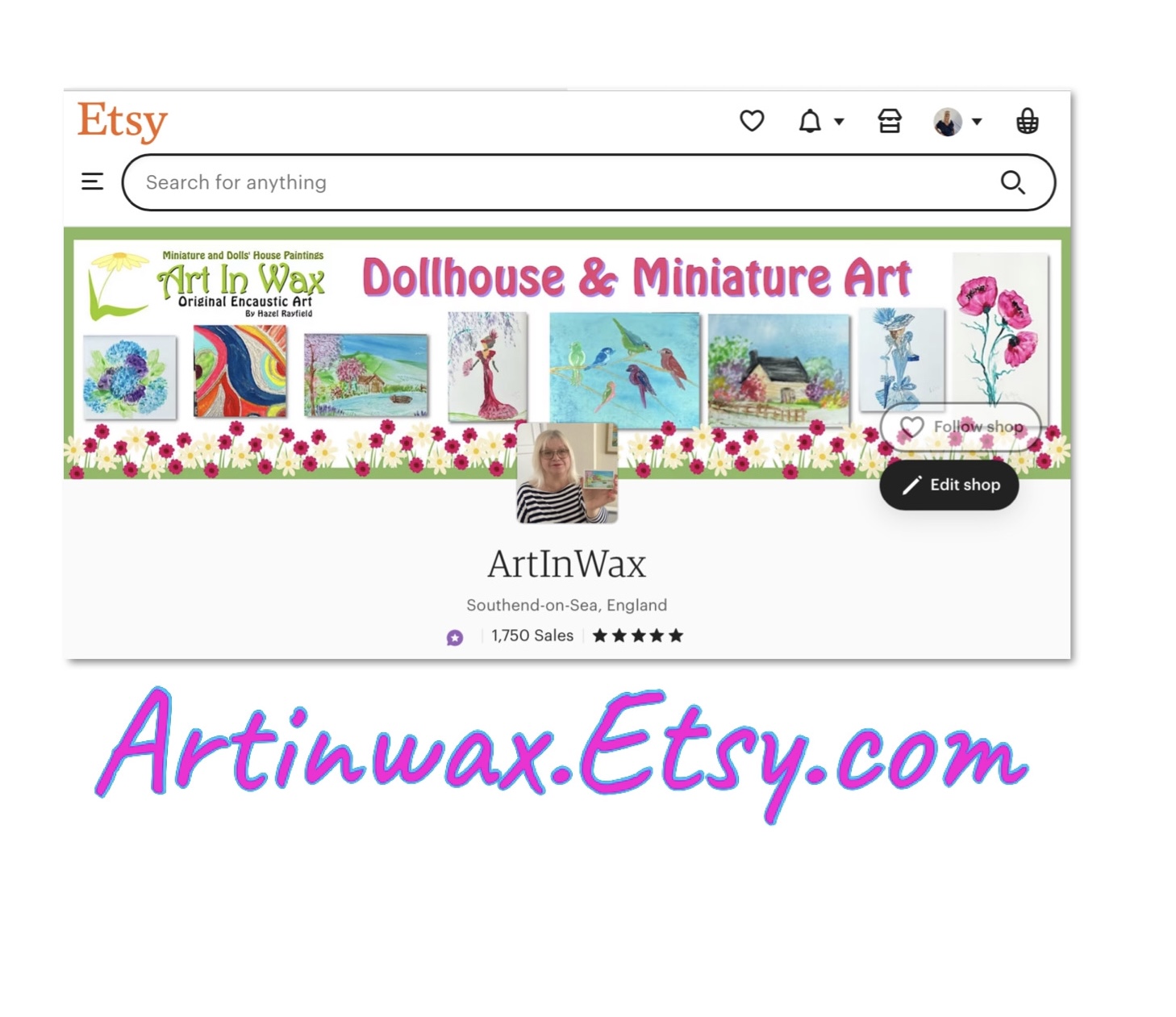 Dolls’ and Miniature Art on Etsy